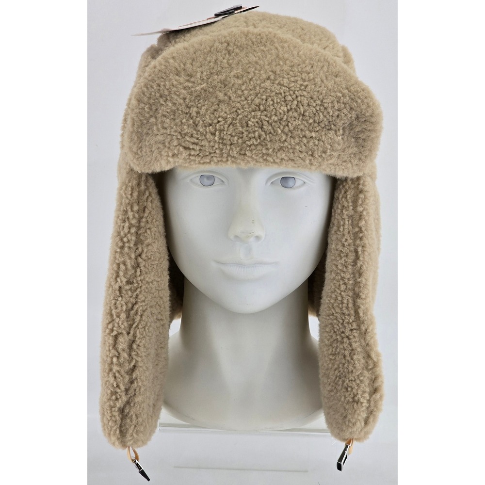 Spyder Trapper Hat Unisex OSFM Clay Faux Fur Sherpa Ear Flap - New